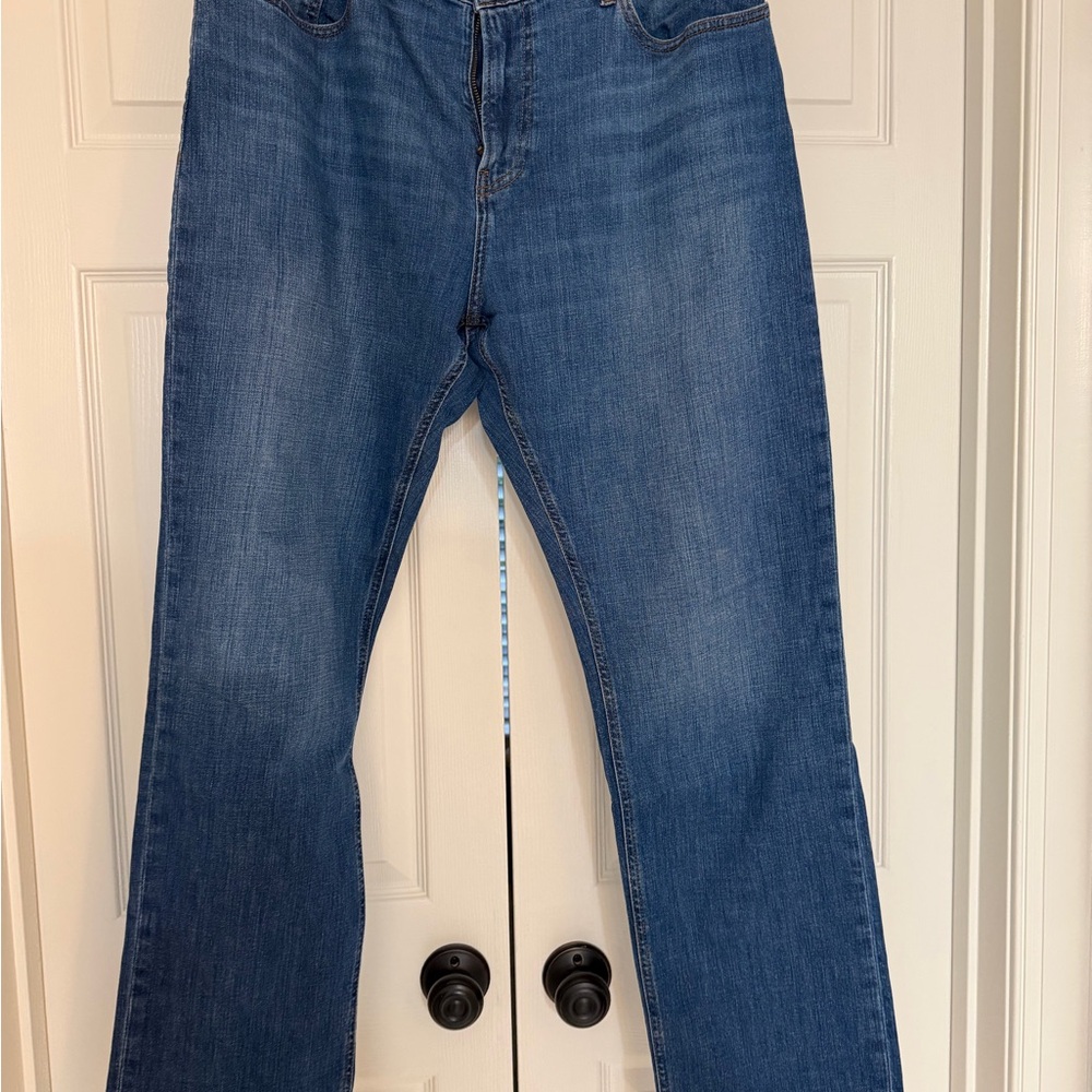 Frame Denim Blue Modern Straight Jeans, Length 32